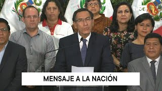 COVID19 Vizcarra anuncia estado de emergencia nacional [upl. by Zoilla]