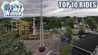 Top 10 Rides at Lake Winnepesaukah Lake Winnie [upl. by Cristobal76]