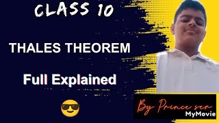 THALES THEOREM COMPLETE EXPLAINED Class 10 math [upl. by Tennaj333]