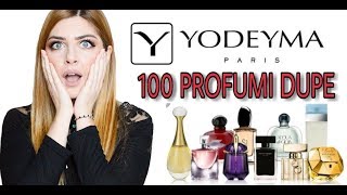 100 PROFUMI dupe YODEYMA fragranze uomo e donna copie di profumi famosi Profumi equivalenti [upl. by Goody651]