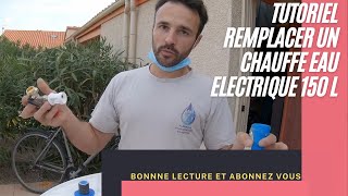 Tutoriel remplacer un chauffe eau electrique 150l [upl. by Enoj116]