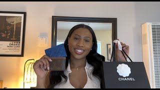 Chanel Unboxing Chanel Classic Card Holder  Chanel vs Louis Vuitton Card Holder Comparison [upl. by Guevara]