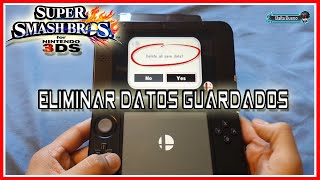 CÓMO ELIMINAR TU PARTIDA EN SUPER SMASH BROS 3DS [upl. by Acir]