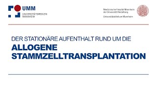 Allogene Stammzelltransplantation SZT Infos zum stationären Aufenthalt [upl. by Atiekal]