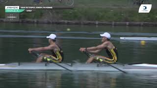 Championnat de France J16 Bateaux longs Libourne 2019  Finale du deux de couple hommesJ16H2x [upl. by Herrah]