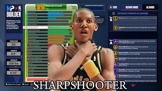 THE BEST SHARPSHOOTER REGGIE MILLER BUILD IN NBA2K24 [upl. by Eirameinna]