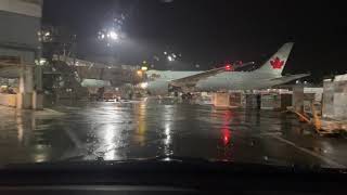 Airside Driving at YVR going to gate 31 [upl. by Ahsanat348]