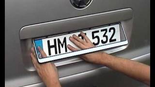 Installation of Registration Number Plate Frame Holder Surrond [upl. by Zosima231]