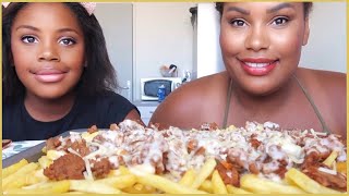 LOADED FRIES MUKBANG [upl. by Suehtomit]