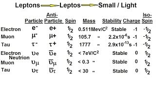 Particle Physics 12 of 41 Elementary Particles What Are Leptons [upl. by Jovita]