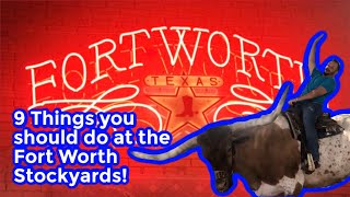 9 Things you should do at the Fort Worth stockyards [upl. by Petuu]