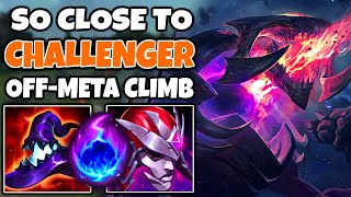 I am SUPER CLOSE to CHALLENGER on my OFFMETA CLIMB account  AP Chogath Mid  1313 [upl. by Asseniv]