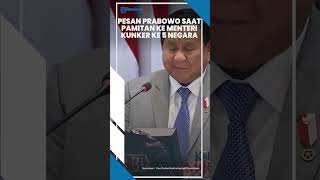 quotJANGAN RAGU TELEPON SAYAquot Pesan Prabowo saat Pamitan ke Menteri Sebelum Pergi Kunker ke 5 Negara [upl. by Chelsie564]