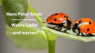 Wahre Liebe  und warten Hans Peter Royer [upl. by Ttehr]