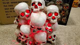 Spirit Halloween Fogging Skull Pile [upl. by Airpal]