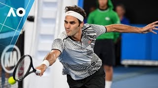 Epic 26 shot rally Federer v Nadal 5th set Final  Australian Open 2017 [upl. by Adrien]