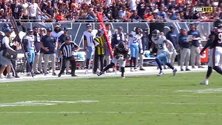 Picksix TD for the lead Tyrique Stevenson cashes in on Levis misplaced pass [upl. by Whatley]