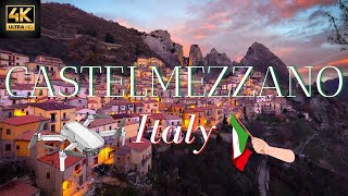 Castelmezzano Potenza Amazing 4k Video with Drone amp Walking Tour of Castelmezzano Basilicata [upl. by Azaria990]