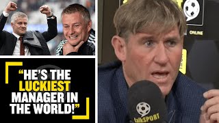 quotTHE LUCKIEST MANAGER IN THE WORLDquot🌎 Simon Jordan critiques Man Utd manager Ole Gunnar Solskjær [upl. by Anicart]