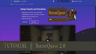 TUTORIAL BetonQuest 20 25 Getting Started  Conversations [upl. by Sito]