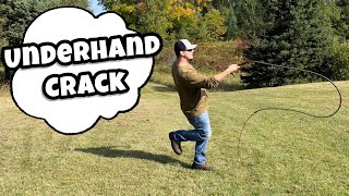 Underhand Crack Whip Crack Tutorial [upl. by Ahsilrae]