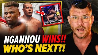 BISPING reacts Francis Ngannou KOs Ferreira Jon Jones RESPONDS [upl. by Raven978]