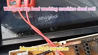 Part 2 Whirlpool top load washing machine check upmeyaireracservices whirlpool [upl. by Nekcarb]