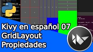 Kivy en español 07 GridLayout Propiedades [upl. by Reace]