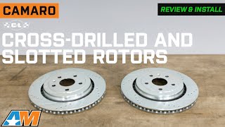 20162024 Camaro SS CampL Super Sport HD CrossDrilled and Slotted Rotors Rear Pair Review amp Install [upl. by Siron]