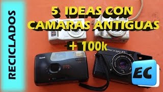 5 Ideas con cámaras de fotos antiguas RECICLADO  100000 Suscriptores [upl. by Ilek]