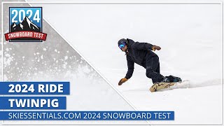 2024 Ride Twinpig  SkiEssentialscom Snowboard Test [upl. by Suhail730]