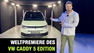 2020 VW Caddy 5 „Edition“  Weltpremiere  Vorstellung  Exterieur  Interieur  Motoren  Test 🏁 [upl. by Falkner]