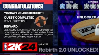 How To Get Rebirth amp Rebirth 20 Instant 99 Overall Builds  Every Rookie to Top 10 Rep Reward [upl. by Ariad725]