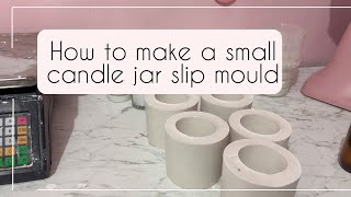 How I make a slip mould for my pottery project slipmould pottery candle [upl. by Otsenre787]