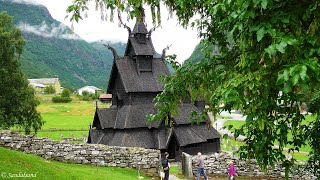 Norway  Borgund stavkirke stave church [upl. by Enyrb698]