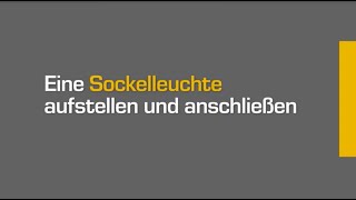 Lightpro  Installation 12Volt Sockelleuchte [upl. by Nohsal]