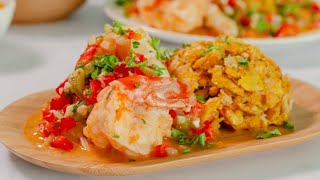 Colossal Shrimp Mofongo Recipe [upl. by Dean929]