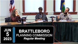 Brattleboro Planning Commission Brattleboro PC Mtg 6523 [upl. by Llertnac388]