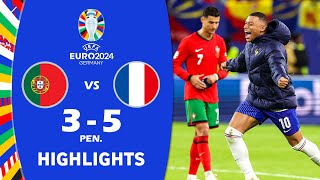 Portugal vs Francia 00 Pen 35 Resumen y goles  Cuartos de final  Eurocopa 2024 [upl. by Hashim174]