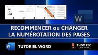 numéroter les pages sur Word à partir de la 3eme ou page spécifique [upl. by Anerb901]