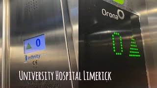 IMEM and Orona 3G lifts  Limerick University Hospital [upl. by Willdon]