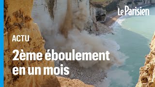 Eboulement de falaise à Etretat  «La Normandie va être une région très menacée dans le futur» [upl. by Andee]