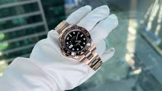 Часы Rolex GMT Master II Root Beer Rose Gold 126715CHNR [upl. by Pietro776]