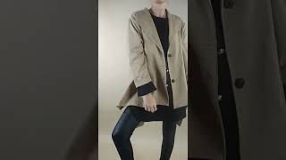 made in italy scuba trapeze tail coat tan [upl. by Reniar297]