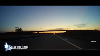 from Belgrade to Subotica  highway drive timelapse [upl. by Ierbua]