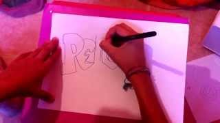 Tutorial Come disegnare una scritta murales [upl. by Felicia]