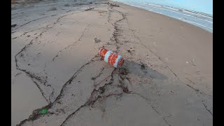 Co morze wyrzuciło na plaże po sztormie Orkanie Nadia w Łebie [upl. by Arvid]