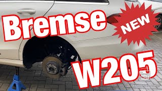 Mercedes W205 Bremse erneuern  Beläge wechseln hinten [upl. by Nauaj]