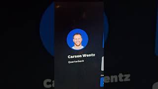 texted by Carson Wentz [upl. by Annekahs]