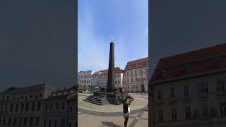 Slovak National Uprising Square Banska Bystrica Slovakia travel heritage [upl. by Gabriello]